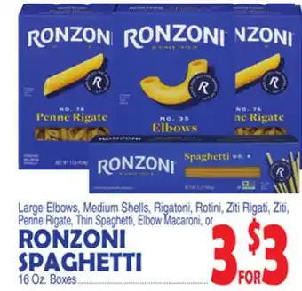 Bravo Supermarkets RONZONI SPAGHETTI offer