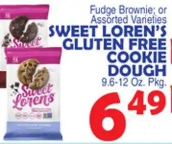 Bravo Supermarkets SWEET LOREN'S GLUTEN FREE COOKIE DOUGH offer