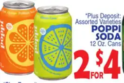 Bravo Supermarkets POPPI SODA offer