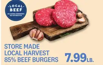 Kings Food Markets LOCAL HARVEST 85% BEEF BURGERS offer