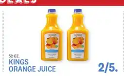 Kings Food Markets KINGS ORANGE JUICE offer