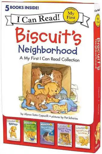 Walmart My First I Can Read Biscuit's Neighborhood: 5 Fun-Filled Stories in 1 Box!, (Paperback) offer