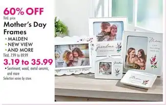 Boscov's Mother's Day Frames offer