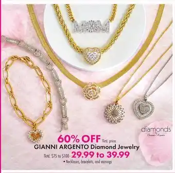Boscov's GIANNI ARGENTO Diamond Jewelry offer
