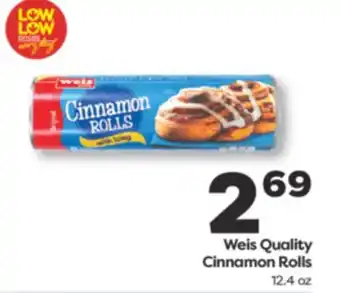 Weis Markets Weis Quality Cinnamon Rolls offer