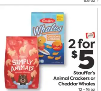 Weis Markets Stauffer's Animal Crackers or Cheddar Whales offer