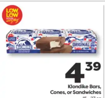 Weis Markets Klondike Bars, Cones, or Sandwiches offer