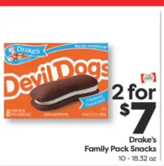 Weis Markets Drake's Family Pack Snacks offer
