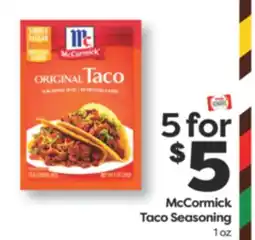 Weis Markets McCormick Taco Seasoning offer