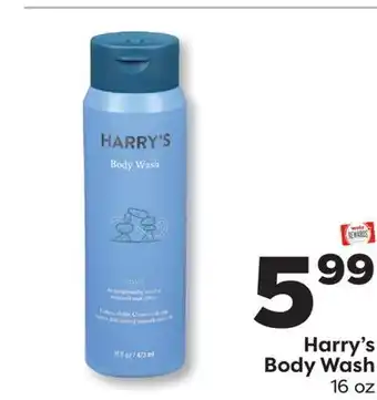Weis Markets Harry's Body Wash offer