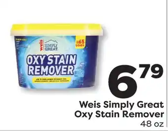 Weis Markets Weis Simply Great Oxy Stain Remover offer