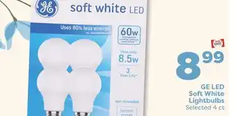 Weis Markets GE LED Soft White Lightbulbs offer