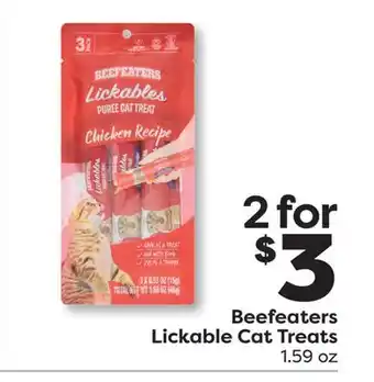 Weis Markets Beefeaters Lickable Cat Treats offer