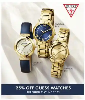 Boscov's GUESS WATCHES offer