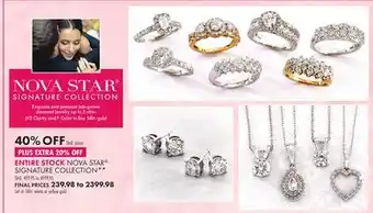 Boscov's ENTIRE STOCK NOVA STAR SIGNATURE COLLECTION offer