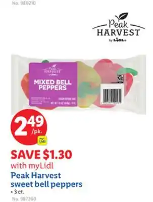 Lidl Peak Harvest sweet bell peppers offer