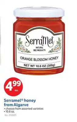 Lidl Serramel honey from Algarve offer