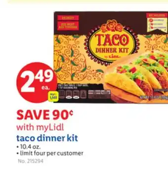Lidl taco dinner kit offer