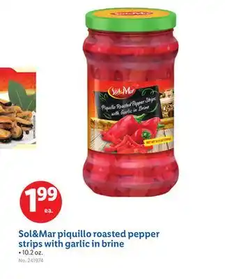 Lidl Sol&Mar piquillo roasted pepper strips with garlic in brine offer