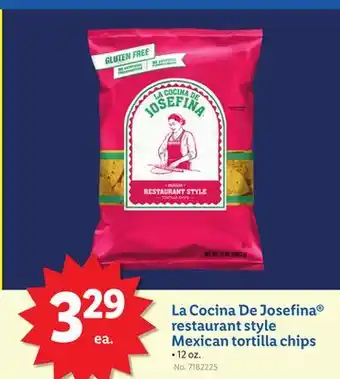 Lidl La Cocina De Josefina restaurant style Mexican tortilla chips offer