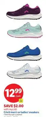 Lidl Crivit men's or ladies' sneakers offer
