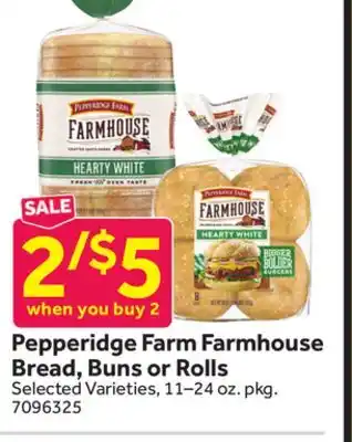 Stop&Shop Pepperidge Farm Farmhouse Bread, Buns or Rolls offer