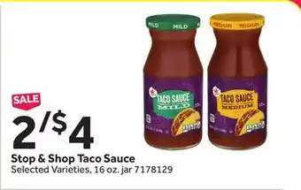 Stop&Shop Stop & Shop Taco Sauce offer