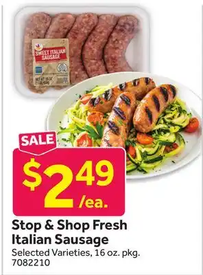 Stop&Shop Stop & Shop Fresh Italian Sausage offer