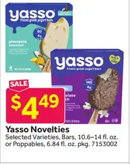 Stop&Shop Yasso Novelties offer