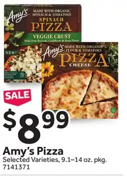 Stop&Shop Amy's Pizza offer