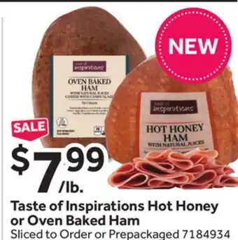 Stop&Shop Taste of Inspirations Hot Honey or Oven Baked Ham offer