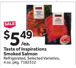 Stop&Shop Taste of Inspirations Smoked Salmon offer