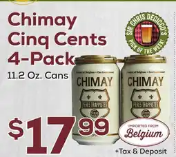 DeCicco & Sons Chimay Cinq Cents 4-Pack offer