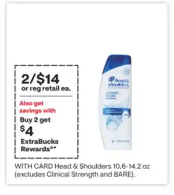 CVS Head & Shoulders 10.6-14.2 oz offer