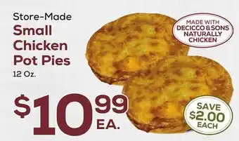 DeCicco & Sons Small Chicken Pot Pies offer