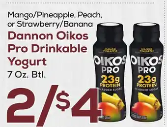DeCicco & Sons Dannon Oikos Pro Drinkable Yogurt offer