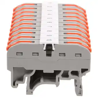 Walmart 10 Sets Terminal Block Electrical Connector Quick Connect Din Bar offer