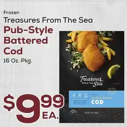 DeCicco & Sons Frozen Treasures From The Sea Pub-Style Battered Cod offer