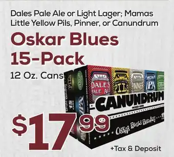 DeCicco & Sons Oskar Blues 15-Pack offer