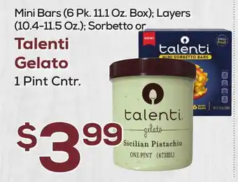 DeCicco & Sons Talenti Gelato 1 Pint Cntr offer