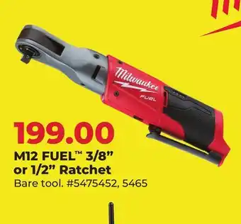Runnings M12 FUEL 3/8 or 1/2 Ratchet offer