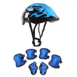 Walmart Simplmasygenix Kid's Helmet Knee Elbow And Wrist Pad Protective Gear, (Set of 7) offer