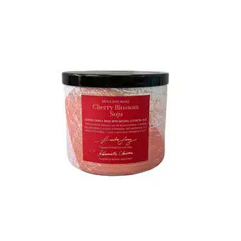 Walmart Bath & Body Works Cherry Blossom Soju Scented 3-Wick Candle 14.5 oz offer