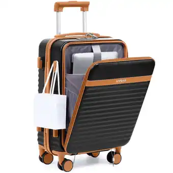 Walmart Joyway Front Opening Cover Carry-on Luggage Side Hooks TSA Lock Spinner Wheels YKK Zippers offer
