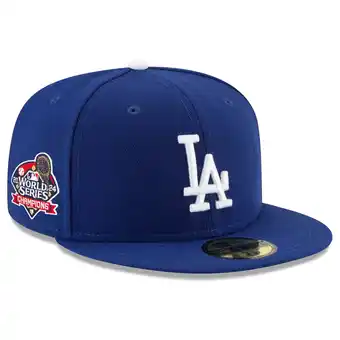 Walmart Men's New Era Royal Los Angeles Dodgers 2024 World Series Champions Side Patch 59FIFTY Fitted Hat offer