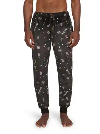 Walmart Dogg Supply Men's Microfleece Pull-On Sleep Joggers with Pockets, Sizes XS-3XL offer