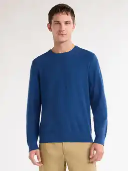 Walmart Free Assembly Men’s Cozy Yarn Textured Sweater with Long Sleeves, Sizes XS-3XL offer