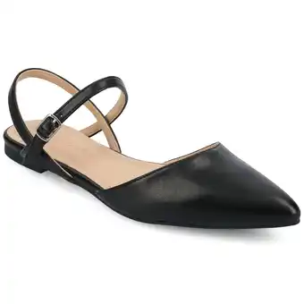 Walmart Journee Women's Martine SuperNatural Shades Buckle Pointed Toe Flats offer