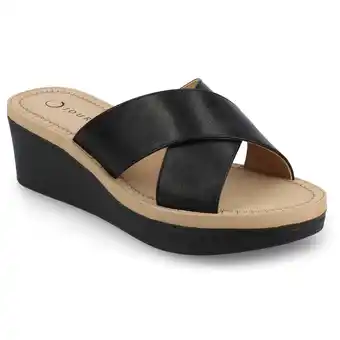 Walmart Journee Womens Biara Slip On Platform Wedge Sandals offer