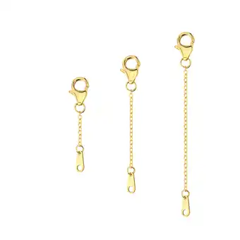 Walmart Chain Extender 14K Gold Plated Necklace Extension Chain Extenders for Jewelry Making (1 2 3 inch) offer
